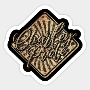 Charley Pride vintage design on top Sticker